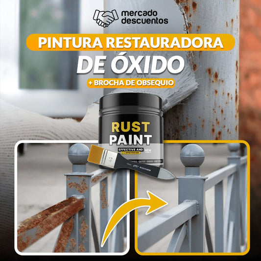 RUSTPAINT® - Pintura restauradora de óxido avanzada + BROCHA GRATIS